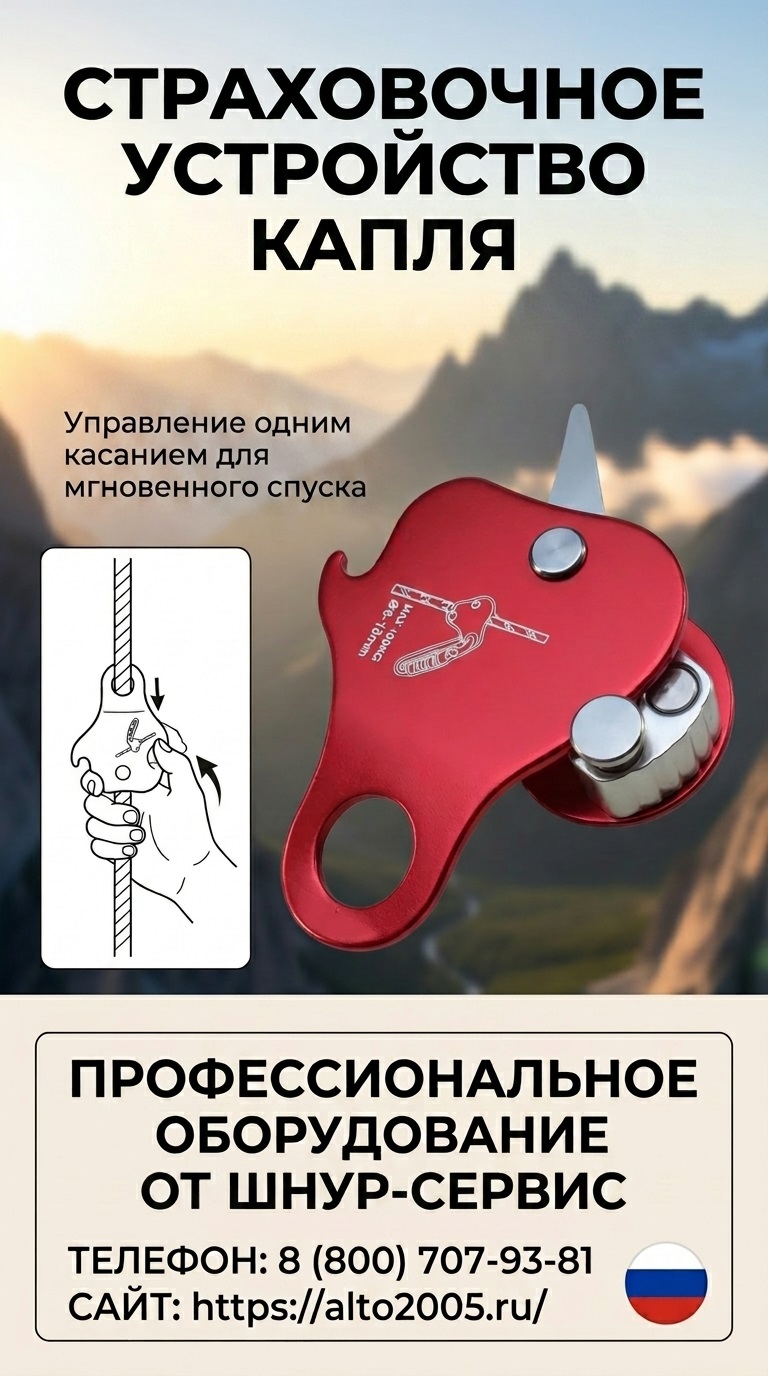 Зажим страховочный Капля Зажим страховочный Капля