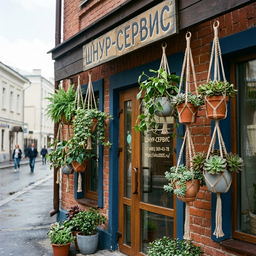 Веревка для кашпо