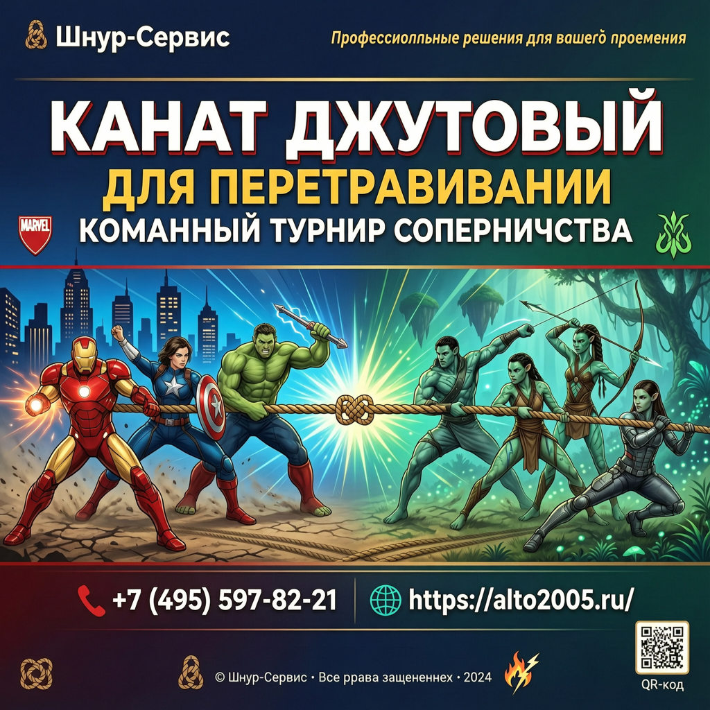 Канат джутовый для перетягивания Канат джутовый для перетягивания