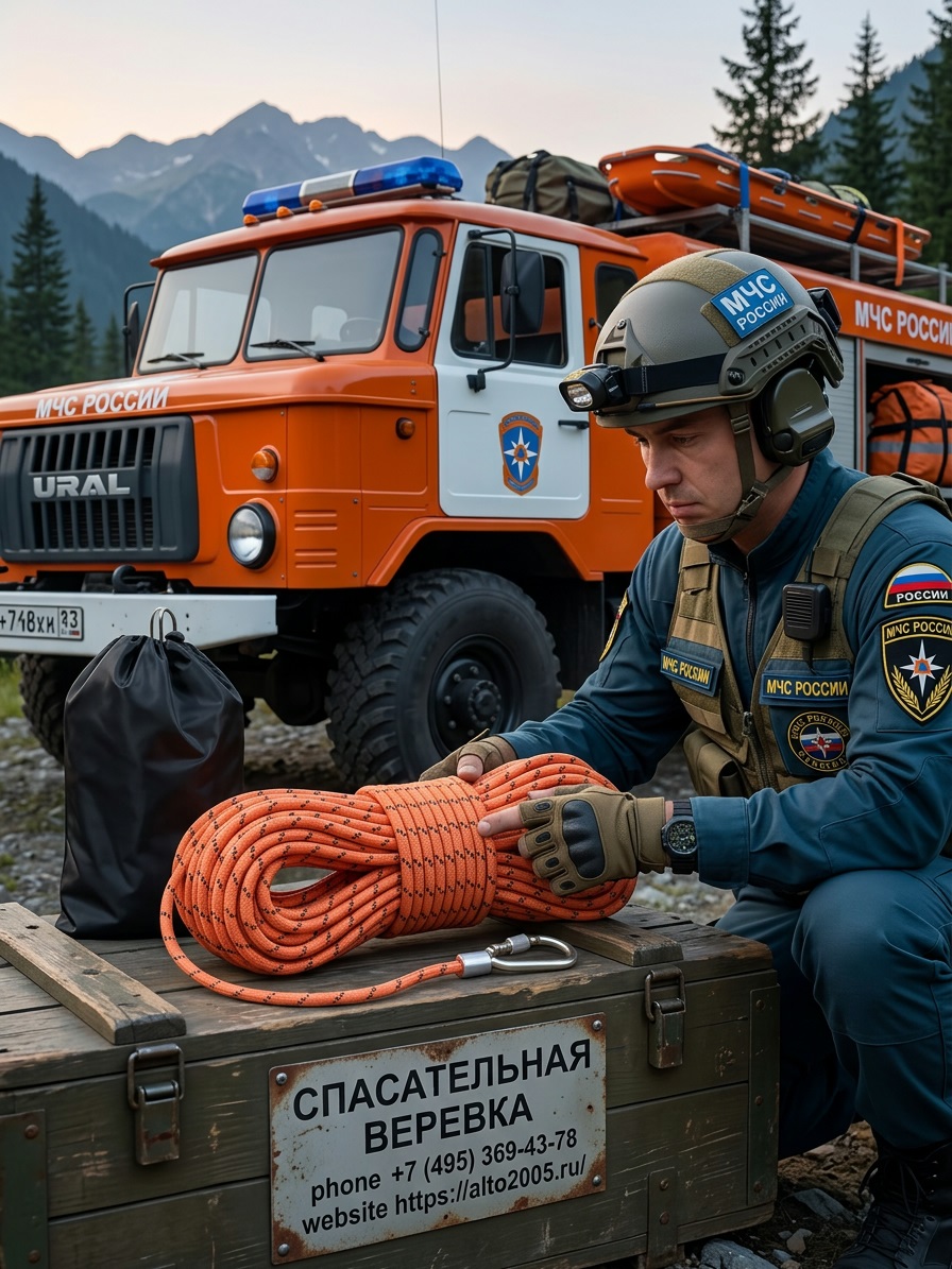 Веревка пожарная спасательная
